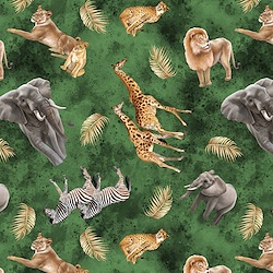 Green - Safari Animals